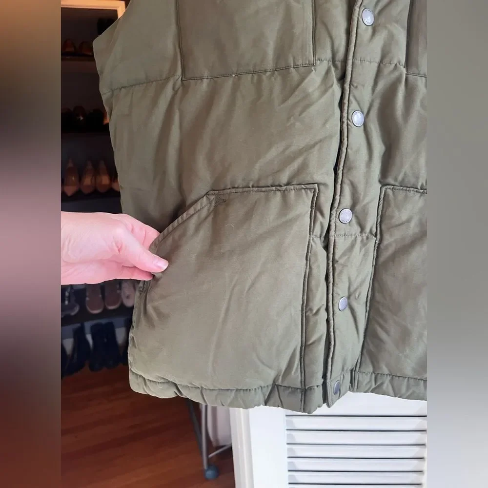 J. Crew Boulder Vest Expedition Down in Olive Green